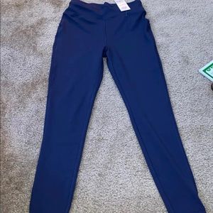 Blue pop fit leggings